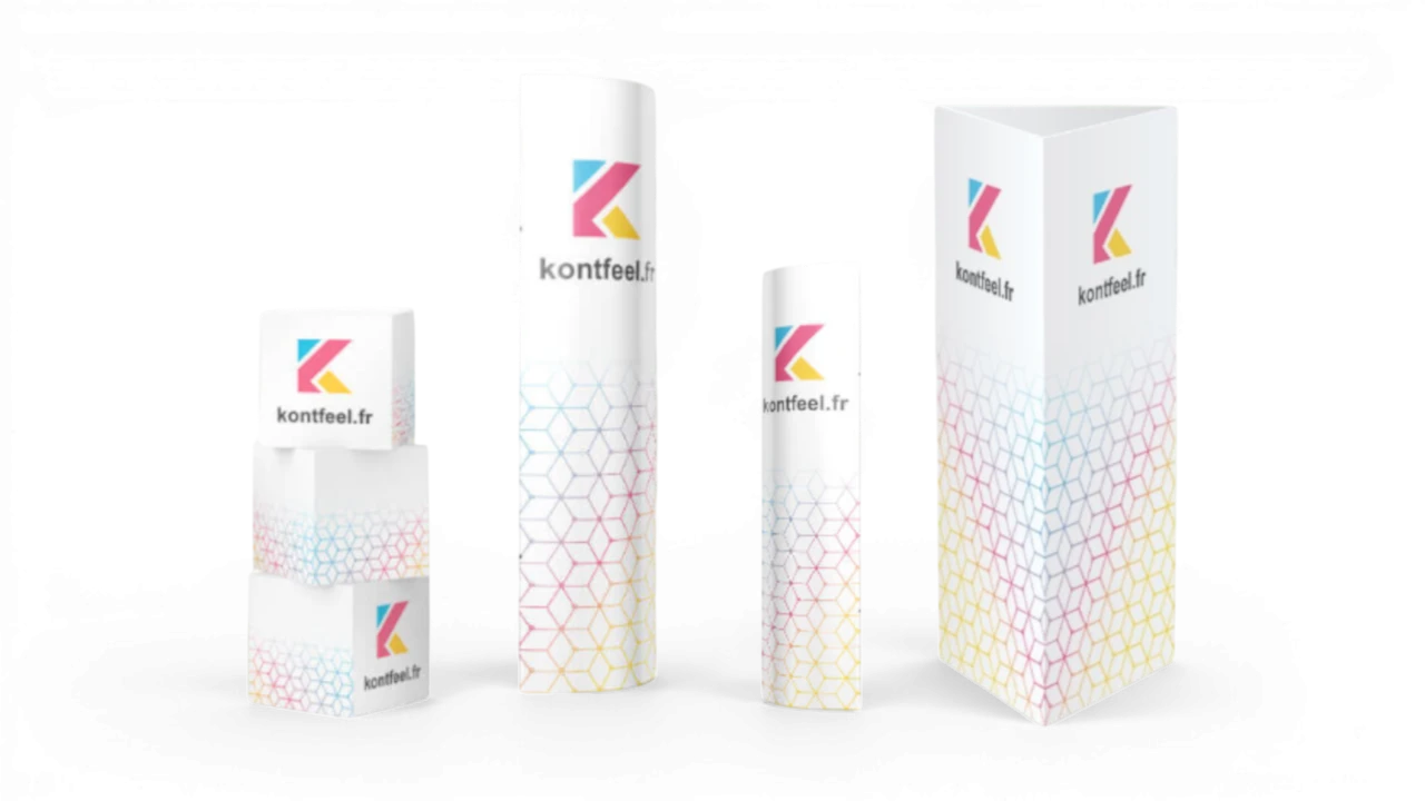 Totem carton publicitaire personnalisé