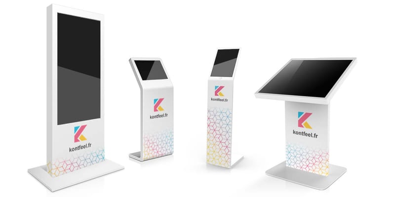 PLV digitale — bornes tactiles et totems écran