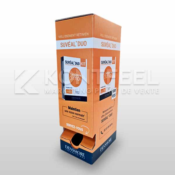 distributeur carton pilulier parapharmacie