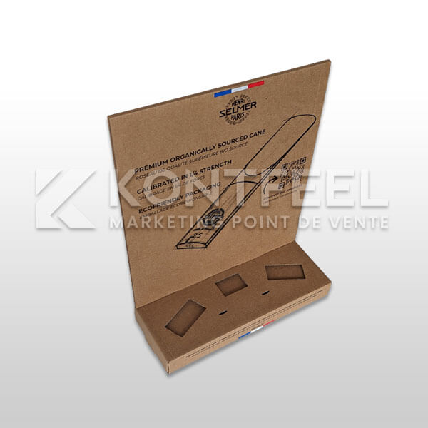 presentoir carton kraft