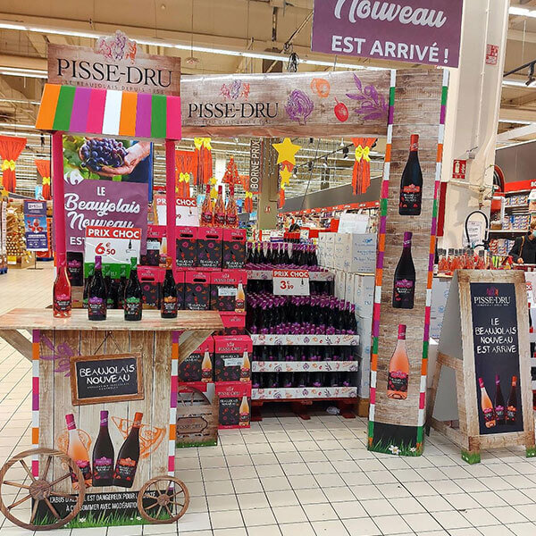 stand carton personnalise pour animation magasin