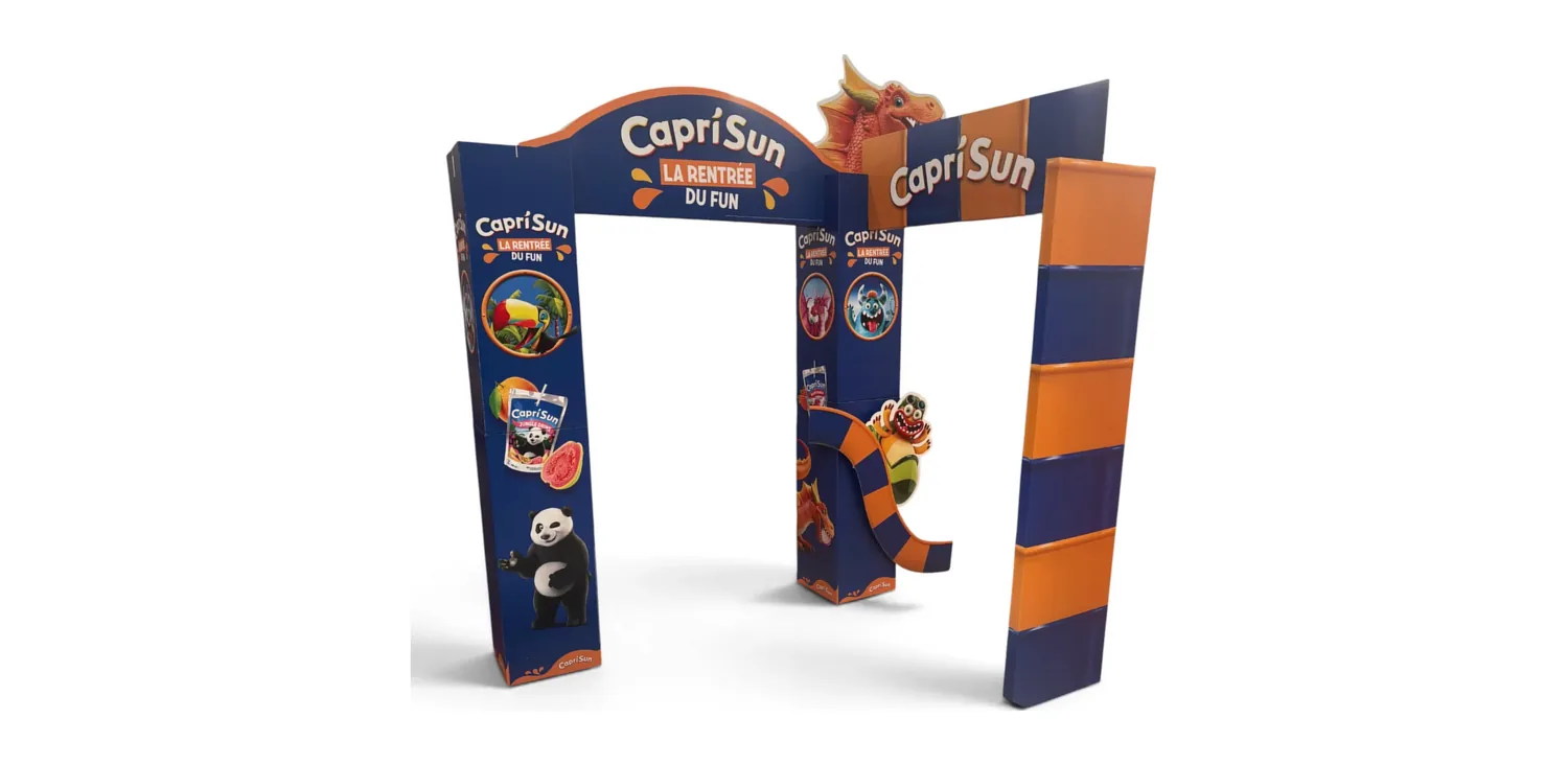 Arche carton Capri Sun La rentrée du fun