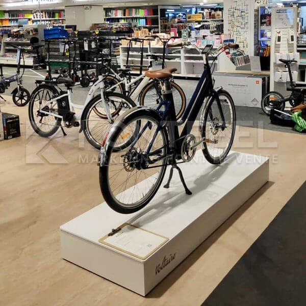 L’installation de podium pour vélo électrique 